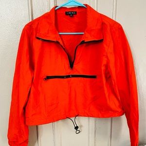 Women Orange Windbreaker